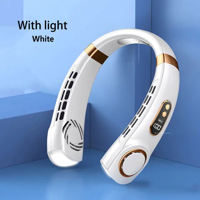 Tragbarer Nackenventilator mit LED-Anzeige