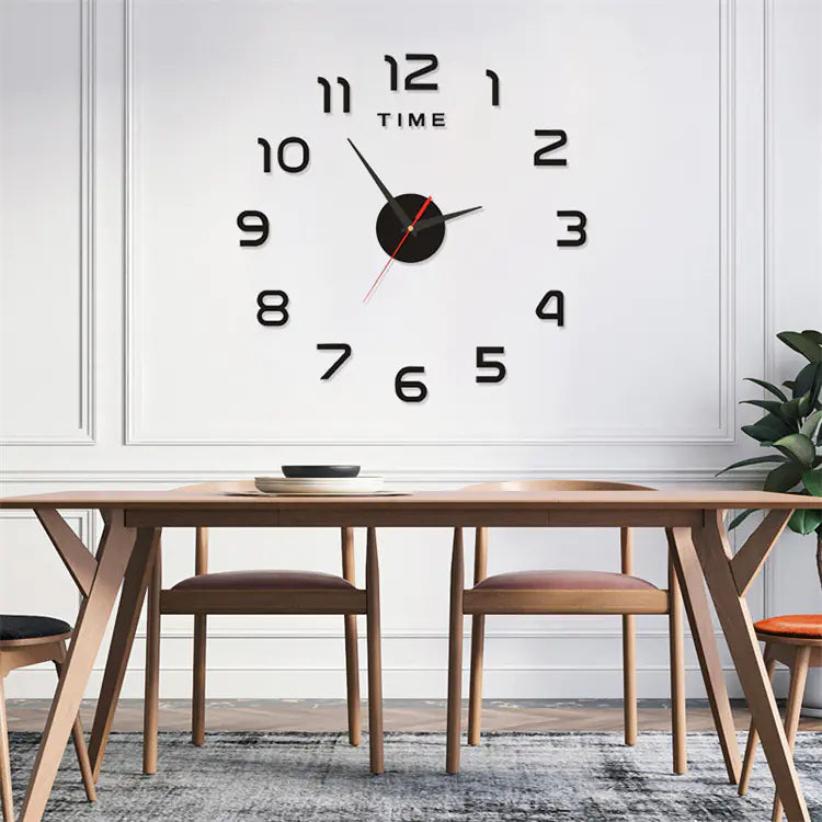 Kit de Reloj de Pared 3D Sin Marco para Hacerlo Uno Mismo