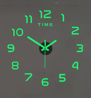 Kit de Reloj de Pared 3D Sin Marco para Hacerlo Uno Mismo