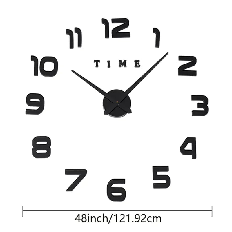 Kit de Reloj de Pared 3D Sin Marco para Hacerlo Uno Mismo