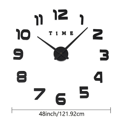 Kit de Reloj de Pared 3D Sin Marco para Hacerlo Uno Mismo