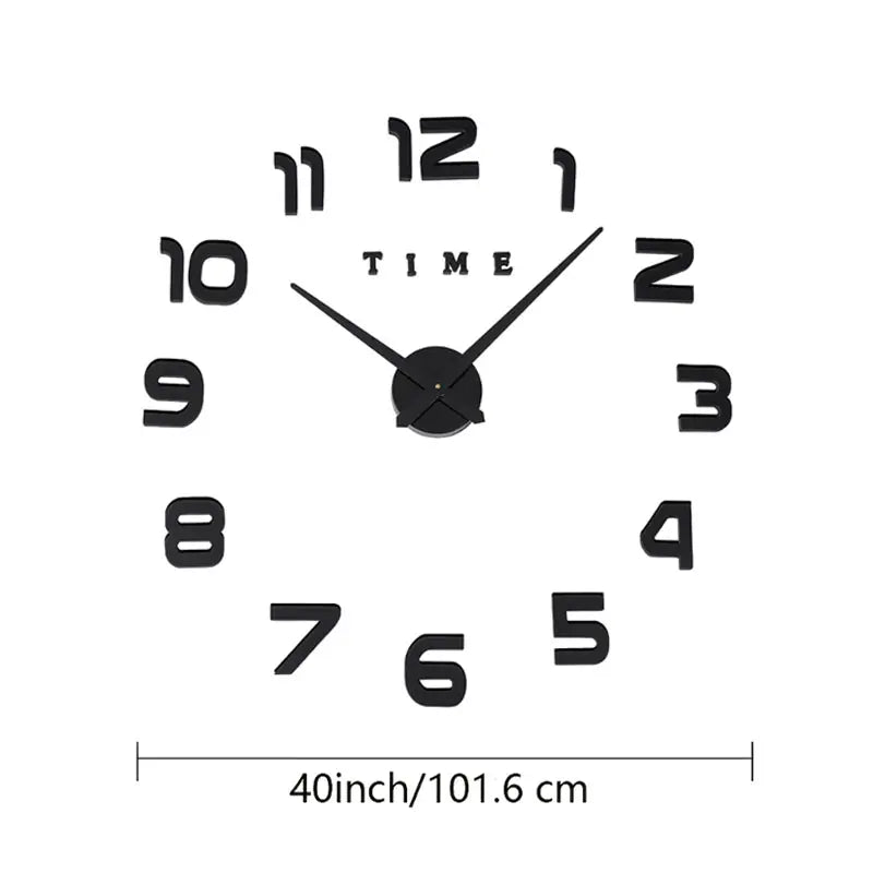 Kit de Reloj de Pared 3D Sin Marco para Hacerlo Uno Mismo