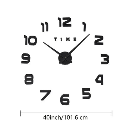 Kit de Reloj de Pared 3D Sin Marco para Hacerlo Uno Mismo
