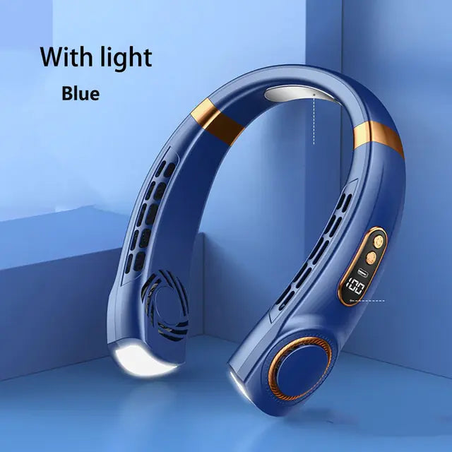 Tragbarer Nackenventilator mit LED-Anzeige