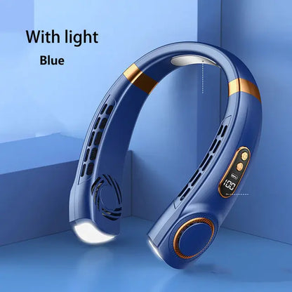 Tragbarer Nackenventilator mit LED-Anzeige