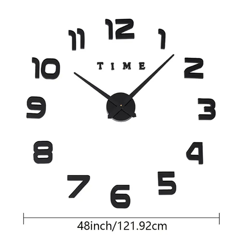 Kit de Reloj de Pared 3D Sin Marco para Hacerlo Uno Mismo