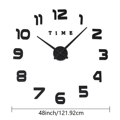 Kit de Reloj de Pared 3D Sin Marco para Hacerlo Uno Mismo